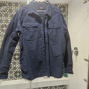 Patagonia Blue Lightweight Windbreaker Shirt